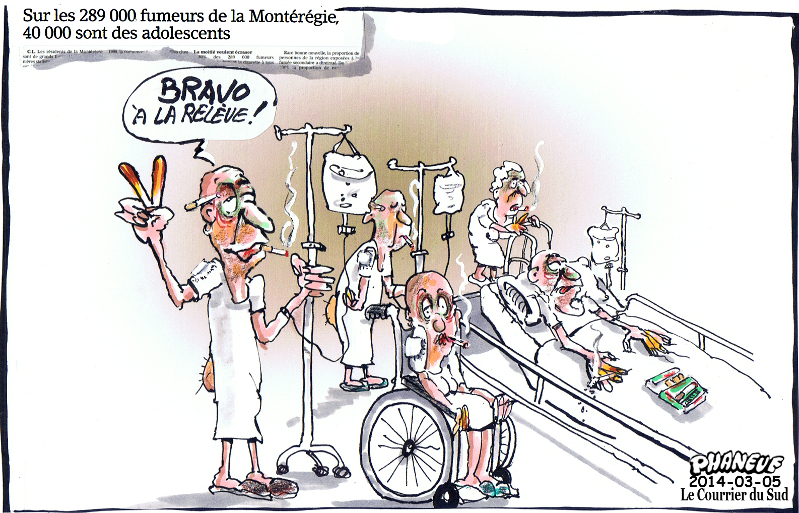 Tabac Humour PASSER À TABAC – Caricaturiste Phaneuf